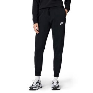 Nike Women’s NSW Club Fleece Joggers Black Size XS Drawstring Waist Sweatpants